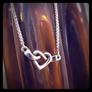 Heart knot necklace